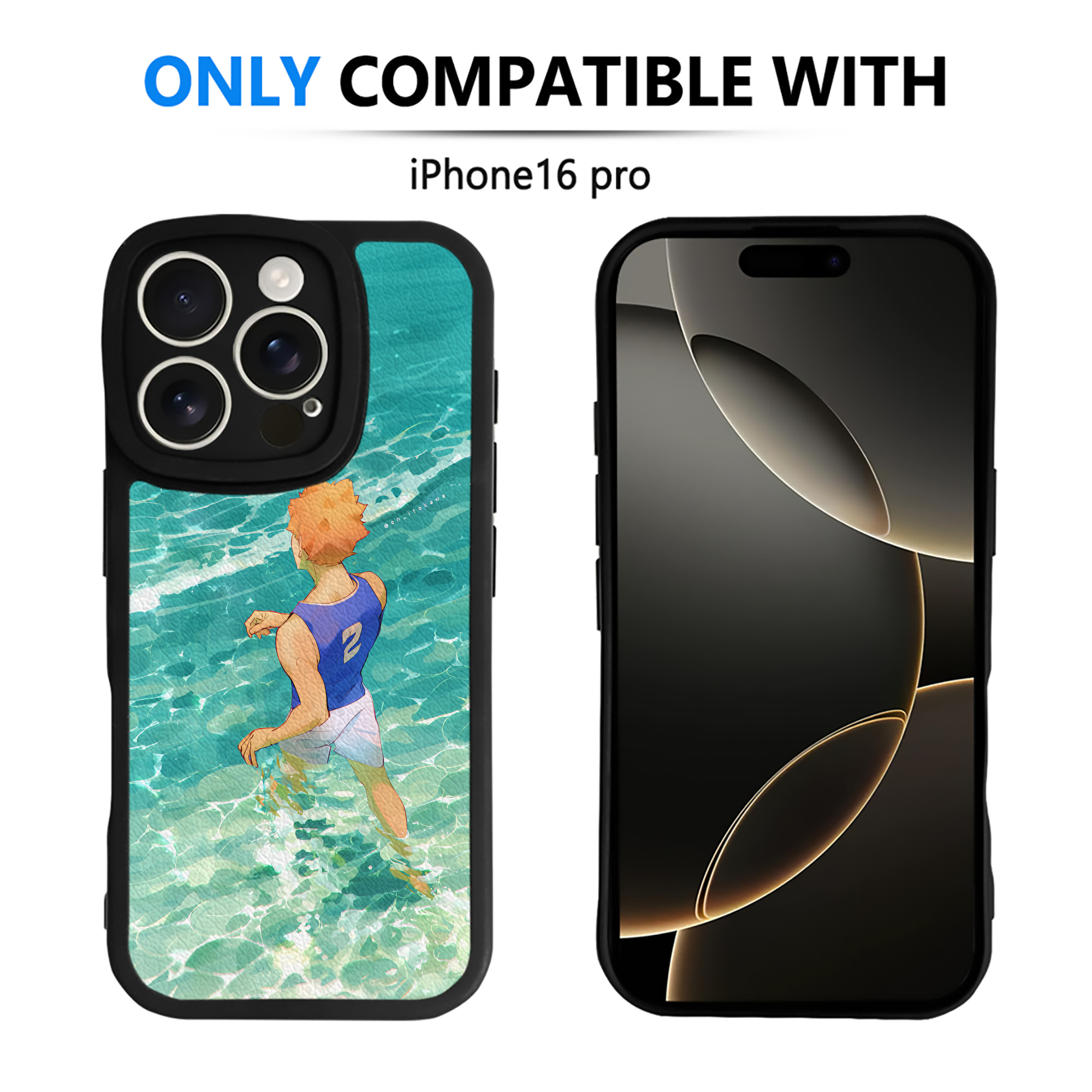 （画像用） ハイキュー!! Haikyu!! 【iPhone 16シリーズ対応】シリコンスマホケース（レザー調） 材質：シリコン